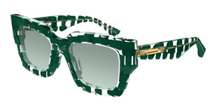 Bottega Veneta BV1212S women Green Butterfly Sunglasses