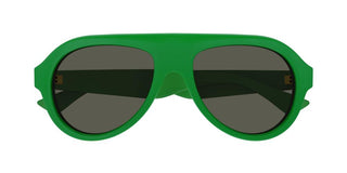 Bottega Veneta BV1214S men Green Squared Sunglasses