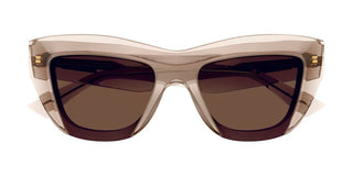 Bottega Veneta BV1218S women Brown Squared Sunglasses