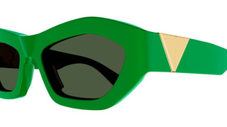 Bottega Veneta BV1221S women Green Squared Sunglasses