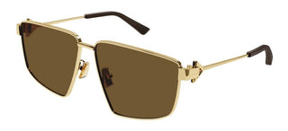 Bottega Veneta BV1223S women Gold Squared Sunglasses