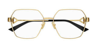 Bottega Veneta Bv1224o Women Gold Squared Eyeglasses