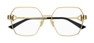 Bottega Veneta Bv1224o Women Gold Squared Eyeglasses