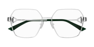 Bottega Veneta BV1224O women Silver Squared Eyeglasses