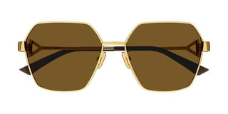 Bottega Veneta BV1224S women Gold Squared Sunglasses