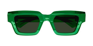 Bottega Veneta BV1230S unisex Green Squared Sunglasses