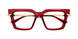 Bottega Veneta BV1243O women Red Squared Eyeglasses