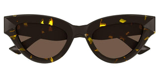 Bottega Veneta BV1250S unisex Havana Squared Sunglasses