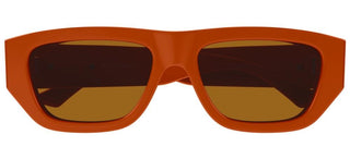 Bottega Veneta BV1252S unisex Orange Squared Sunglasses