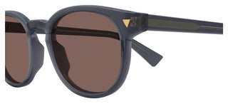 Bottega Veneta BV1253S men Grey Round Sunglasses