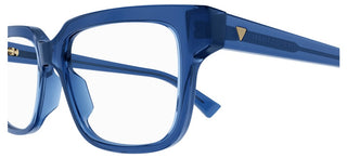 Bottega Veneta BV1256O men Blue Rectangle Eyeglasses