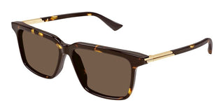 Bottega Veneta BV1261S men Havana Squared Sunglasses