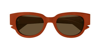 Bottega Veneta BV1278SA women Orange Squared Sunglasses