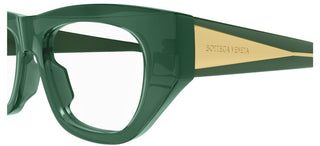 Bottega Veneta BV1279O women Green Squared Eyeglasses