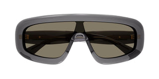 Bottega Veneta BV1281S unisex Grey Shield Sunglasses