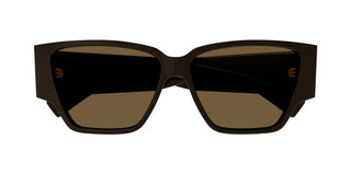 Bottega Veneta BV1285S women Brown Squared Sunglasses