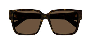 Bottega Veneta BV1287SA women Havana Squared Sunglasses