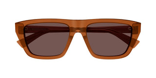 Bottega Veneta BV1291S women Orange Squared Sunglasses