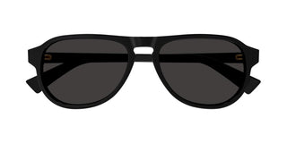 Bottega Veneta BV1292S men Black Oval Sunglasses