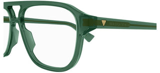 Bottega Veneta BV1294O men Green Pilot Eyeglasses