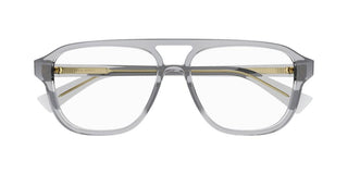 Bottega Veneta BV1294O men Grey Pilot Eyeglasses