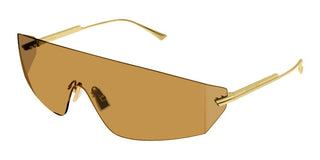 Bottega Veneta BV1299S unisex Gold Shield Sunglasses