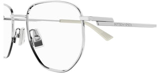 Bottega Veneta BV1301O unisex Silver Pantos Eyeglasses