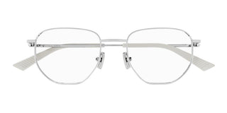 Bottega Veneta BV1301O unisex Silver Pantos Eyeglasses