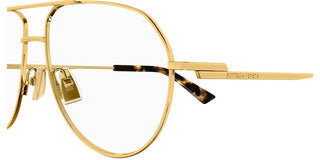 Bottega Veneta BV1302O unisex Gold Pilot Eyeglasses