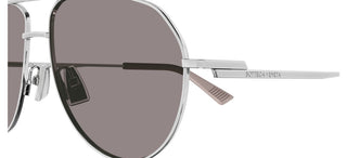 Bottega Veneta BV1302S unisex Silver Pilot Sunglasses