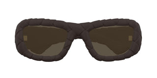 Bottega Veneta BV1303S women Brown Geometric Sunglasses