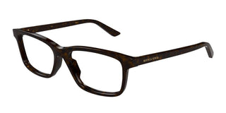 Bottega Veneta BV1314O men Havana Squared Eyeglasses