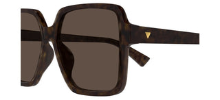 Bottega Veneta BV1317S women Havana Squared Sunglasses