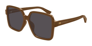 Bottega Veneta BV1317S women Brown Squared Sunglasses