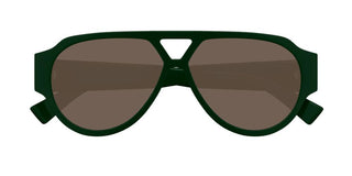 Bottega Veneta BV1318S men Green Pilot Sunglasses