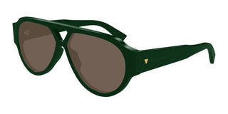 Bottega Veneta BV1318S men Green Pilot Sunglasses