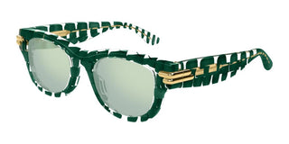 Bottega Veneta BV1323SK unisex Green Squared Sunglasses