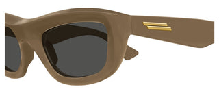 Bottega Veneta BV1326S unisex Brown Geometric Sunglasses