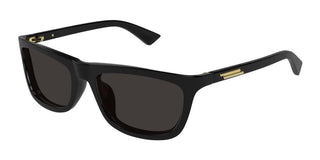 Bottega Veneta Bv1328s Unisex Black Squared Sunglasses