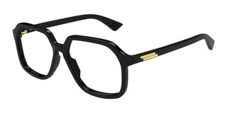 Bottega Veneta BV1329O unisex Black Squared Eyeglasses