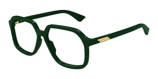 Bottega Veneta Bv1329o Unisex Green Squared Eyeglasses