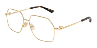 Bottega Veneta BV1332O women Gold Geometric Eyeglasses