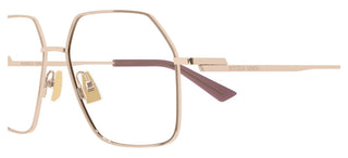 Bottega Veneta BV1332O women Rose gold Geometric Eyeglasses