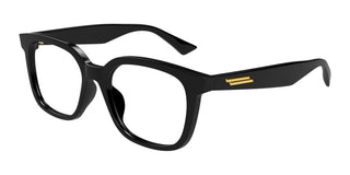 Bottega Veneta BV1334O unisex Black Squared Eyeglasses