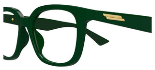 Bottega Veneta BV1334O unisex Green Squared Eyeglasses