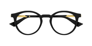 Bottega Veneta BV1335O unisex Black Round Eyeglasses