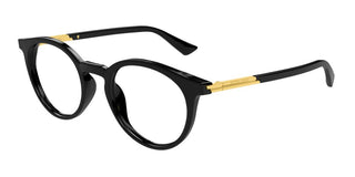 Bottega Veneta BV1335O unisex Black Round Eyeglasses