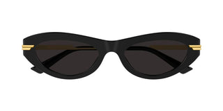 Bottega Veneta Bv1368s Women Black Round Sunglasses