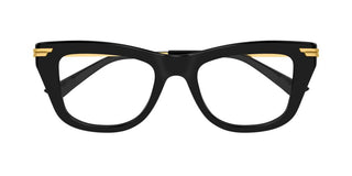 Bottega Veneta BV1370O unisex Black Squared Eyeglasses