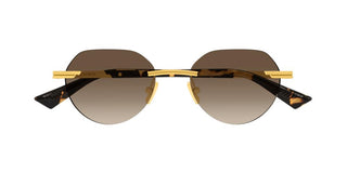 Bottega Veneta Bv1379s Men Gold Round Sunglasses